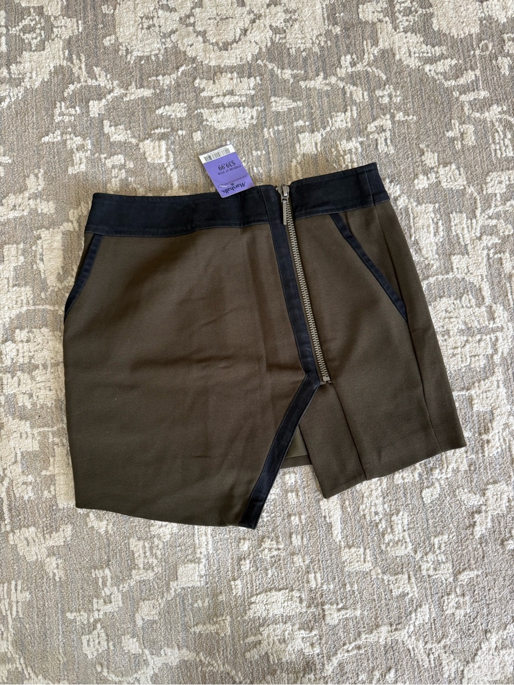 Dolce vita olive/army green & black skirt